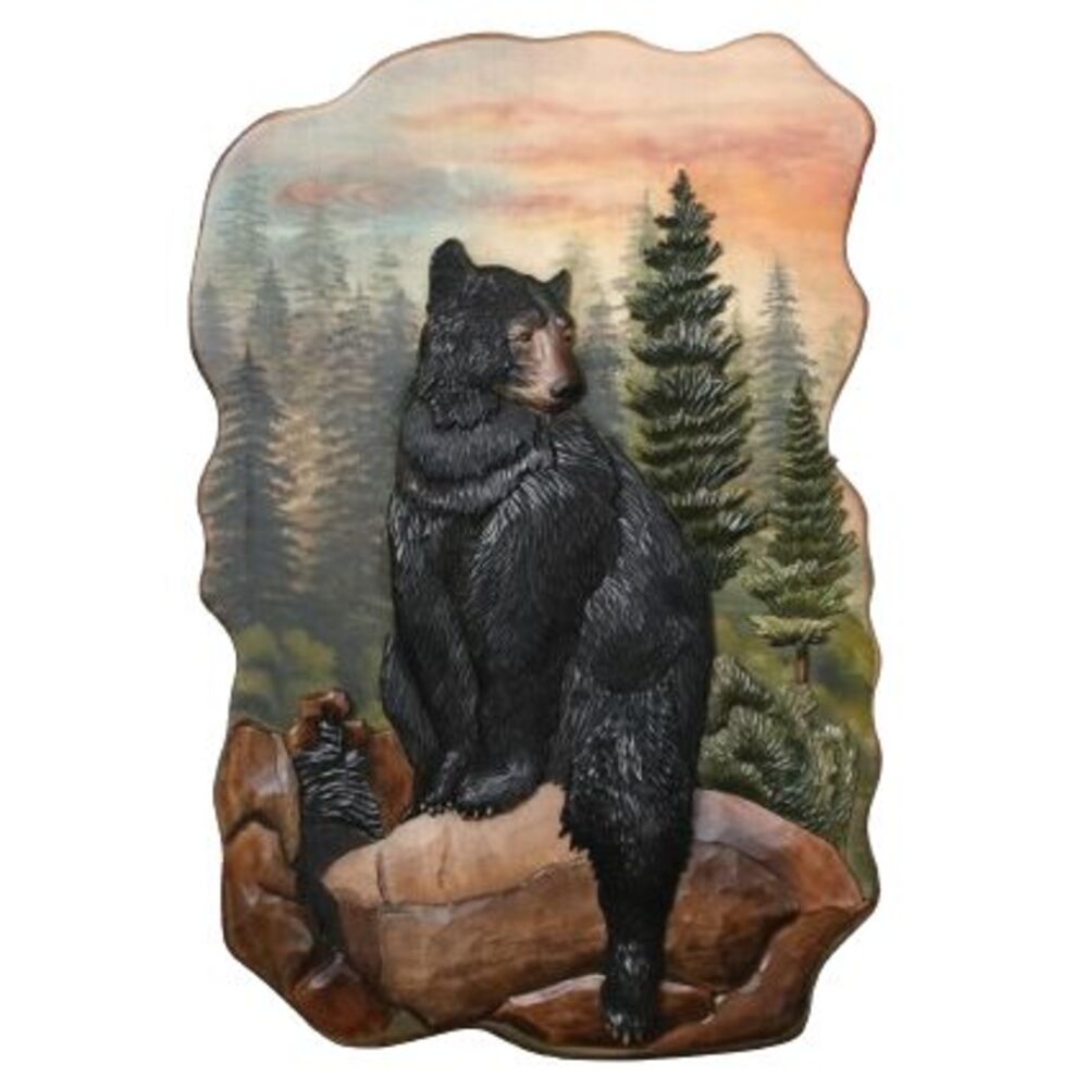 Big Bear in Forest Wall Art – 23" x 30"